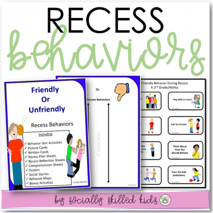 Recess Behaviors | Differentiated Activities For K-5th Grade